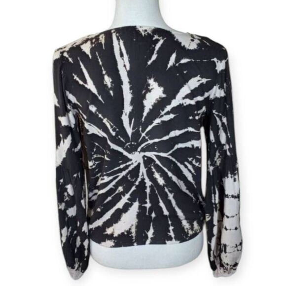 JAPNA LT. PINK & BLACK TIE DYE TOP SZ.XS EUC - Picture 3 of 5